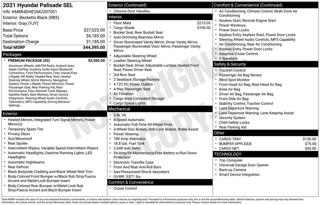 Used 2021 Black Hyundai SEL image 9