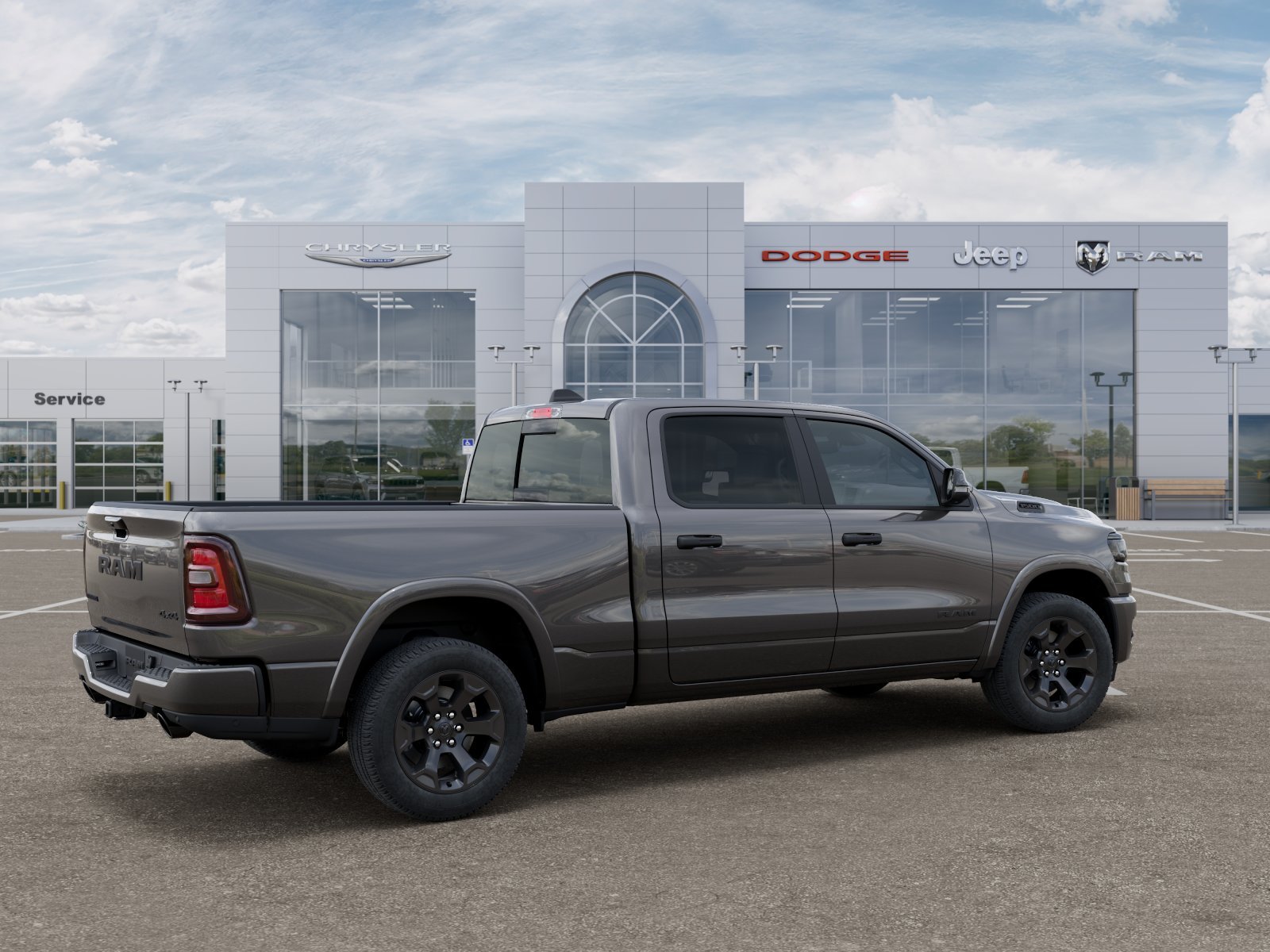 New 2026 Granite Crystal Metallic Clear-Coat Exterior Paint RAM Big Horn/Lone Star image 13