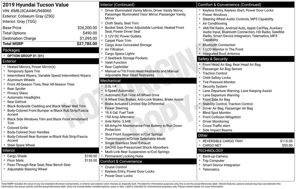 Used 2019 Gray Hyundai Value image 6
