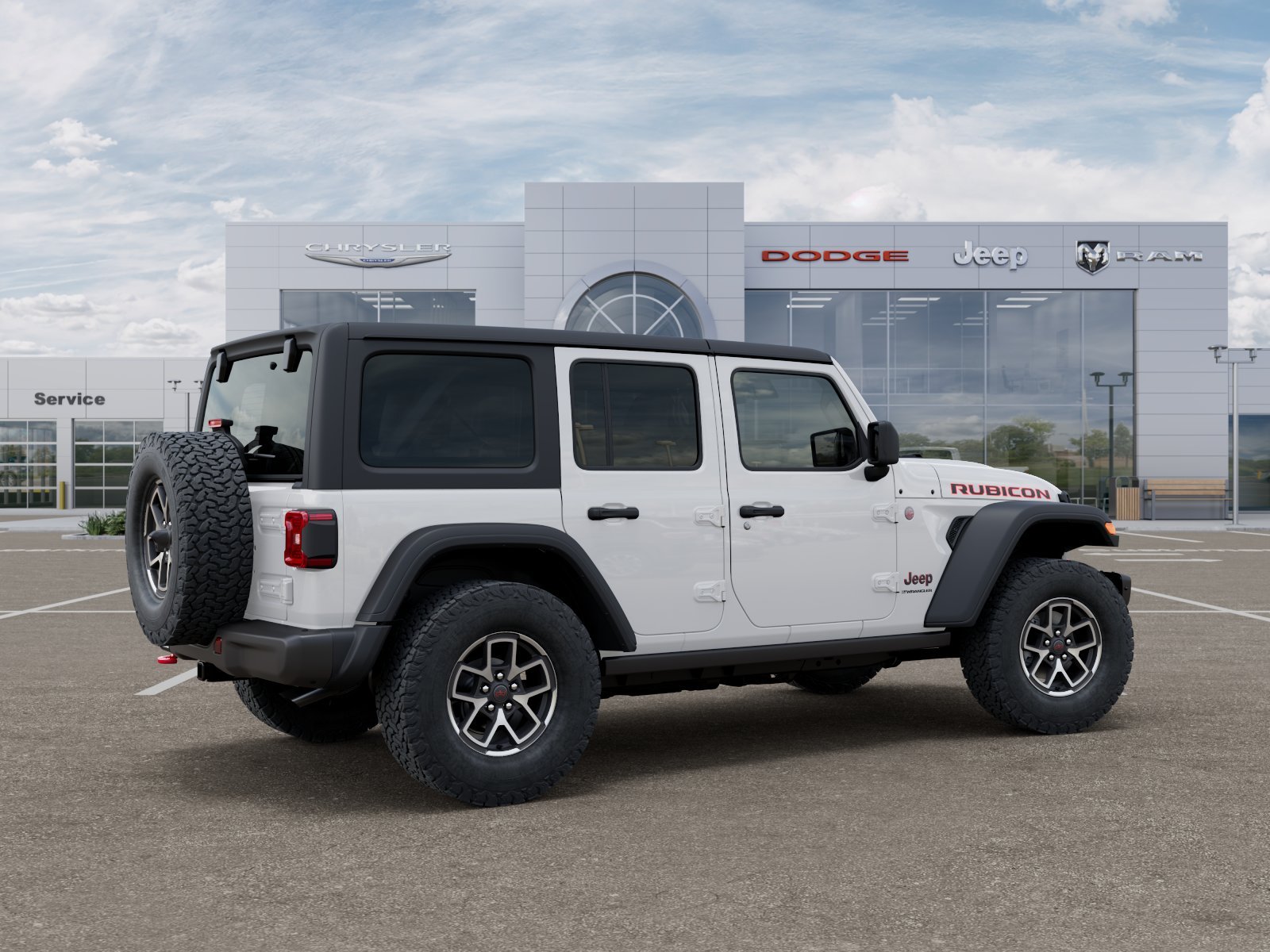 New 2026 Bright White Clear-Coat Exterior Paint Jeep Rubicon image 42