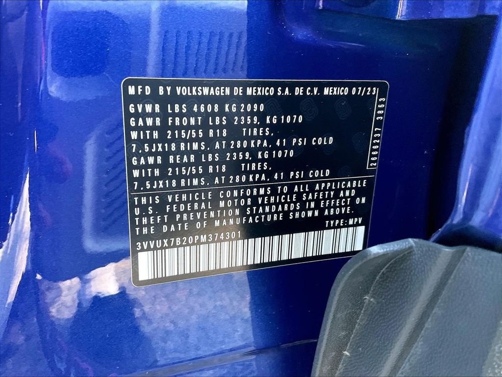 Used 2023 Blue Volkswagen 1.5T SE image 33