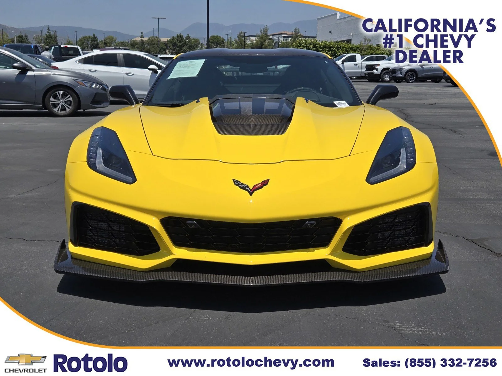 Used 2019 Corvette Racing Yellow Tintcoat Chevrolet ZR1 3ZR image 2