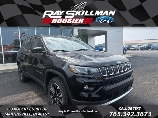 Certified Used 2022 Diamond Black Jeep Limited image 1