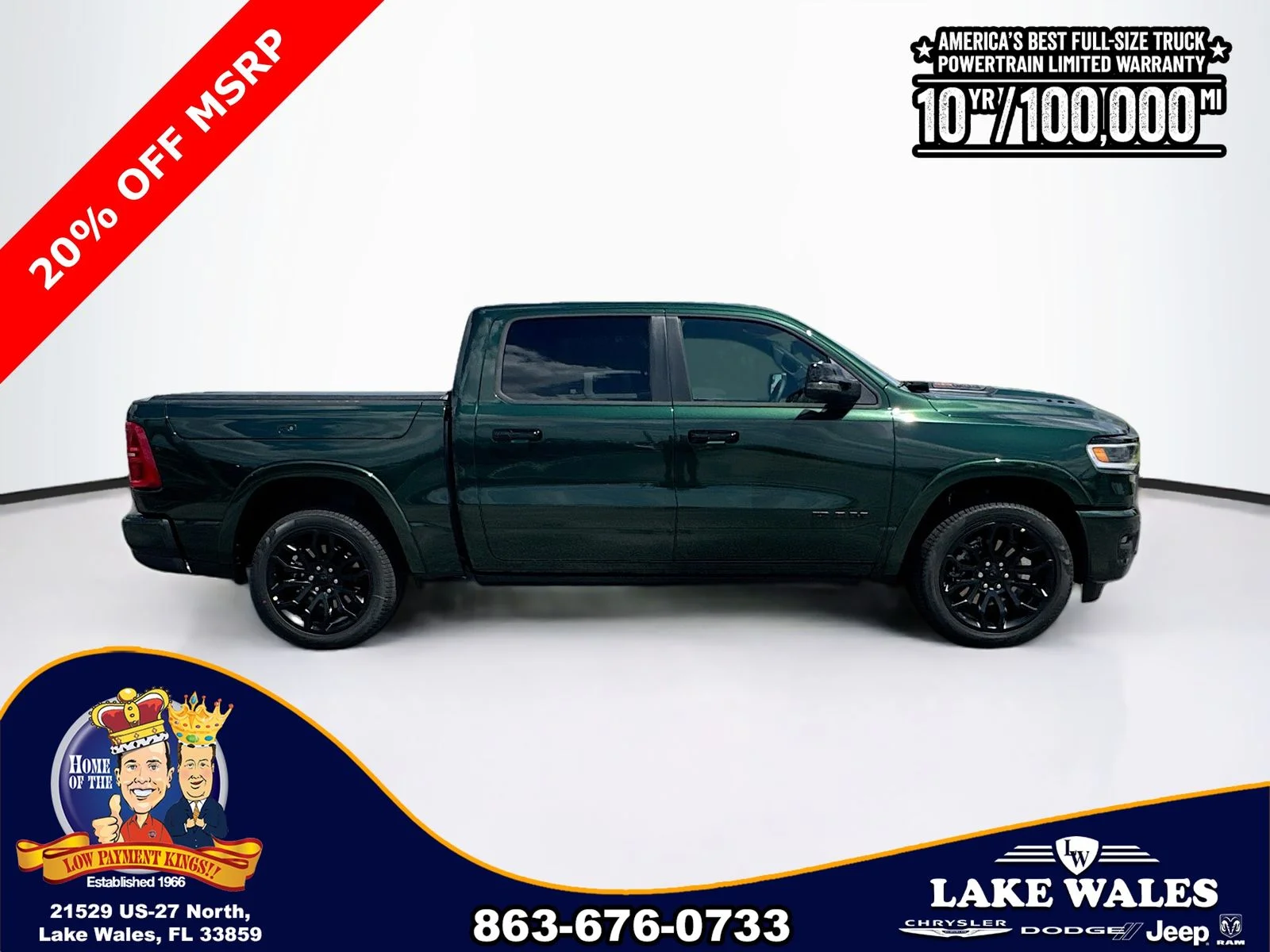 New 2026 Serrano-Green Metallic Exterior Paint RAM Limited image 7