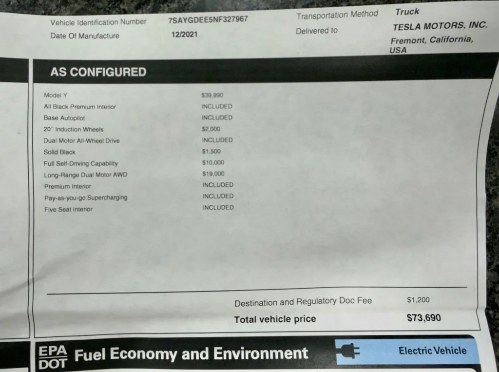 Used 2022 Black Tesla Long Range image 2