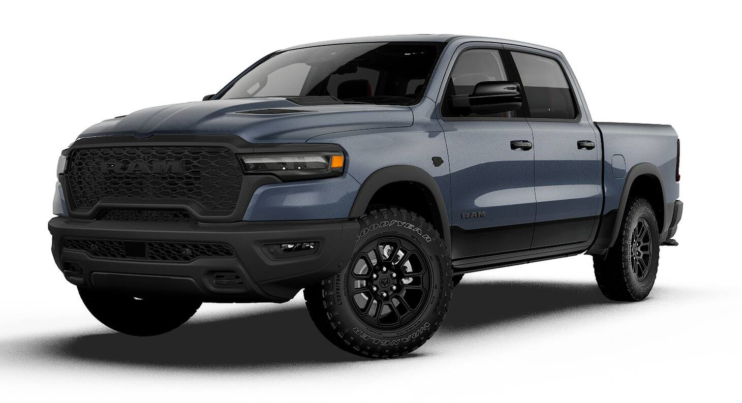 New 2027 Forged Blue Metallic Exterior Paint RAM REBEL image 1