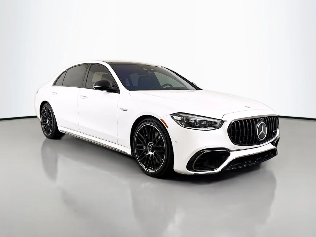 Used 2025 White Mercedes-Benz S 63 E AMG® image 1