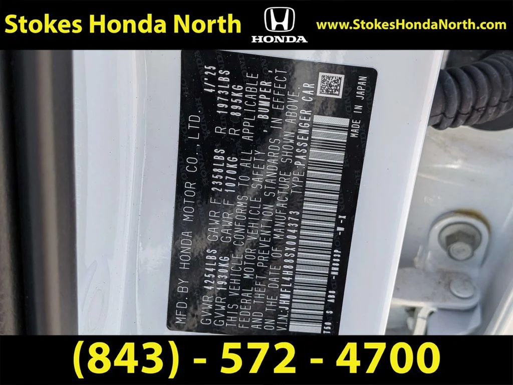 Certified Used 2025 White Honda Sport image 6