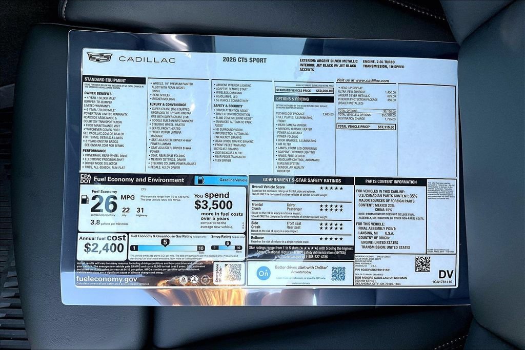 2026 Cadillac CT5 Sport - Photo 14