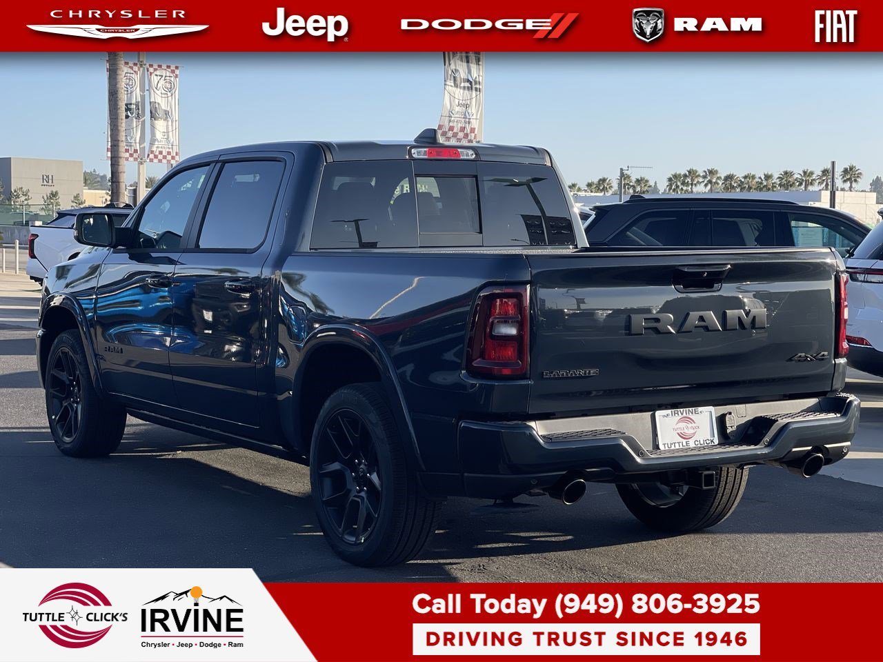 New 2026 Forged Blue Metallic Exterior Paint RAM Laramie image 4