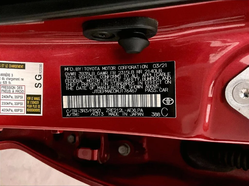 Used 2021 Red Toyota LE image 39