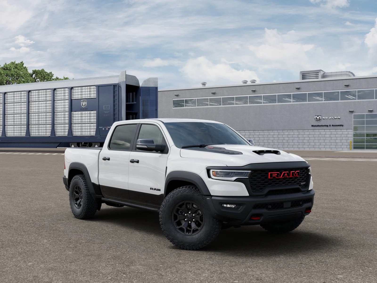 New 2027 Bright White Clear-Coat Exterior Paint RAM TRX image 3