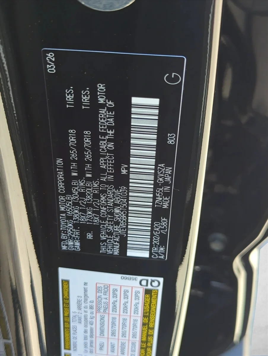 Used 2026 Black Toyota Hybrid TRD Off Road Premium image 25