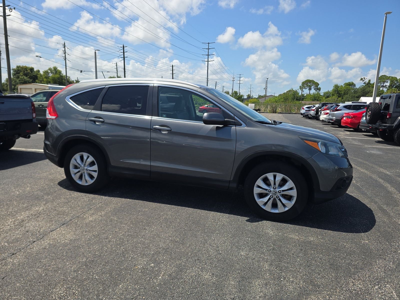 Used 2012 Honda CR-V EX-L with VIN 2HKRM4H77CH611915 for sale in Port Richey, FL
