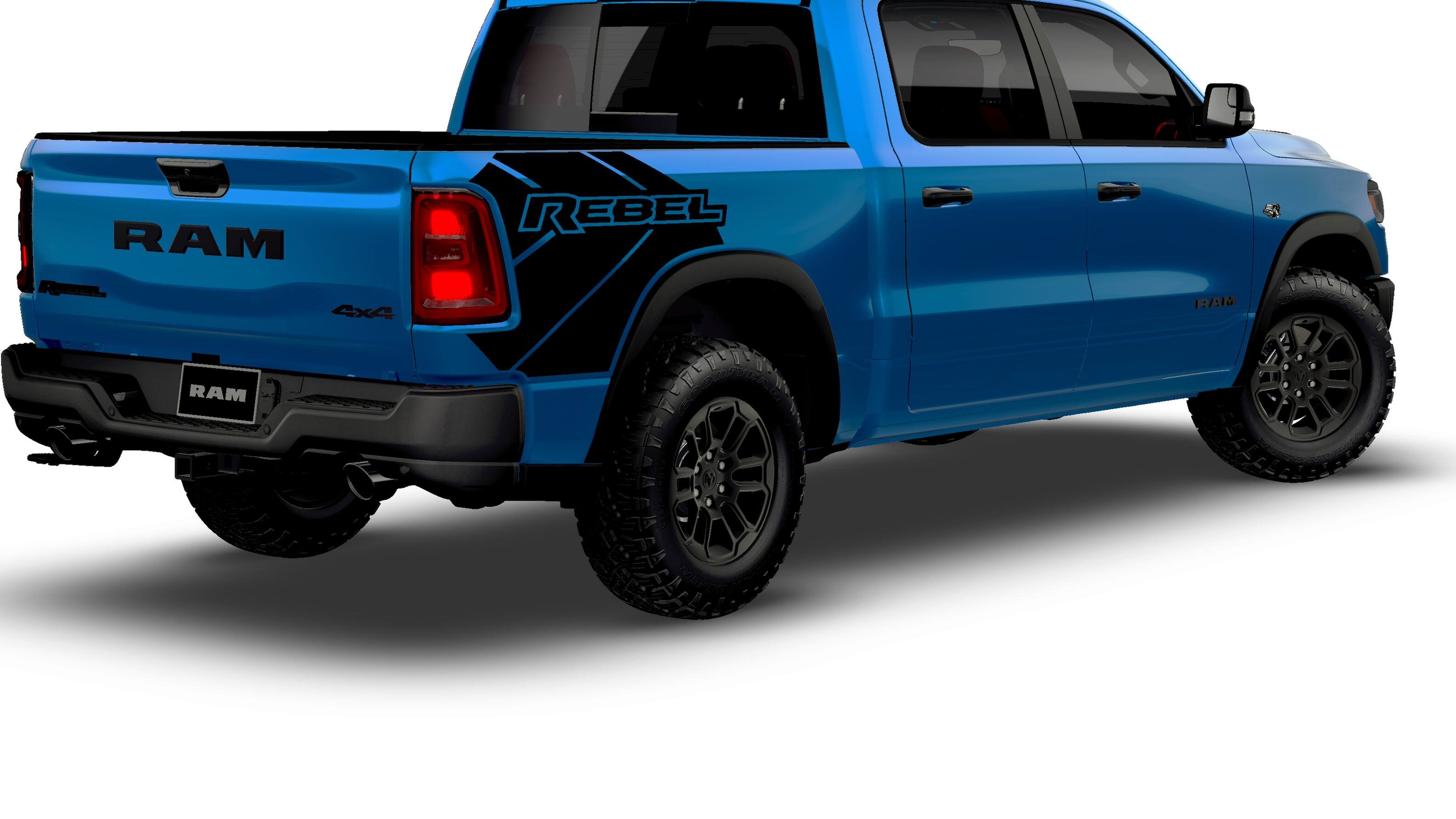 New 2026 Hydro Blue Pearl-Coat Exterior Paint RAM Rebel image 14