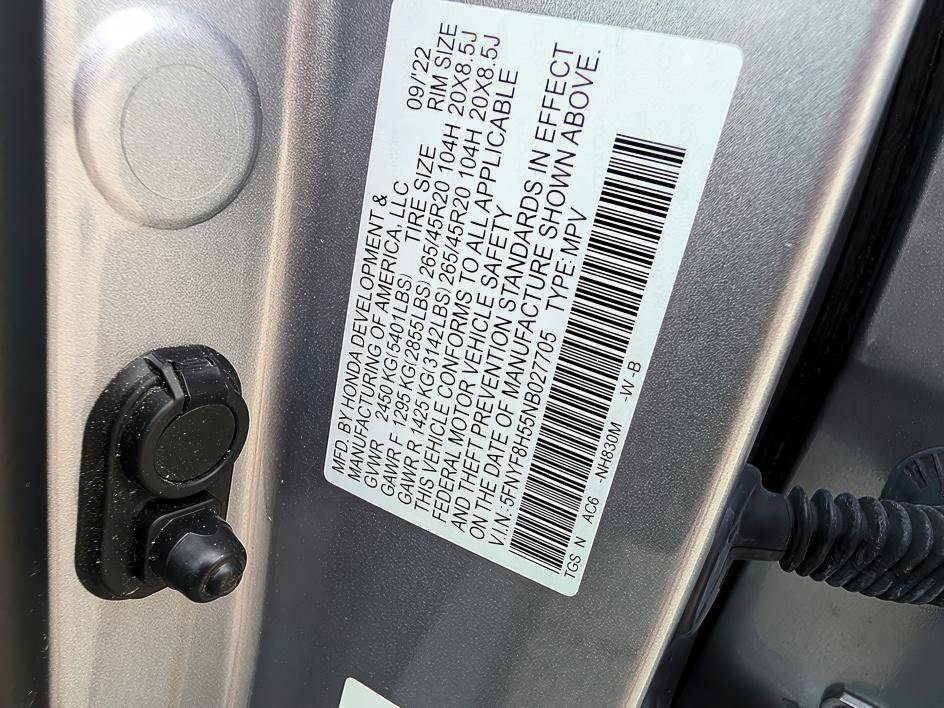 Used 2022 Lunar Silver Metallic Honda EX-L image 32