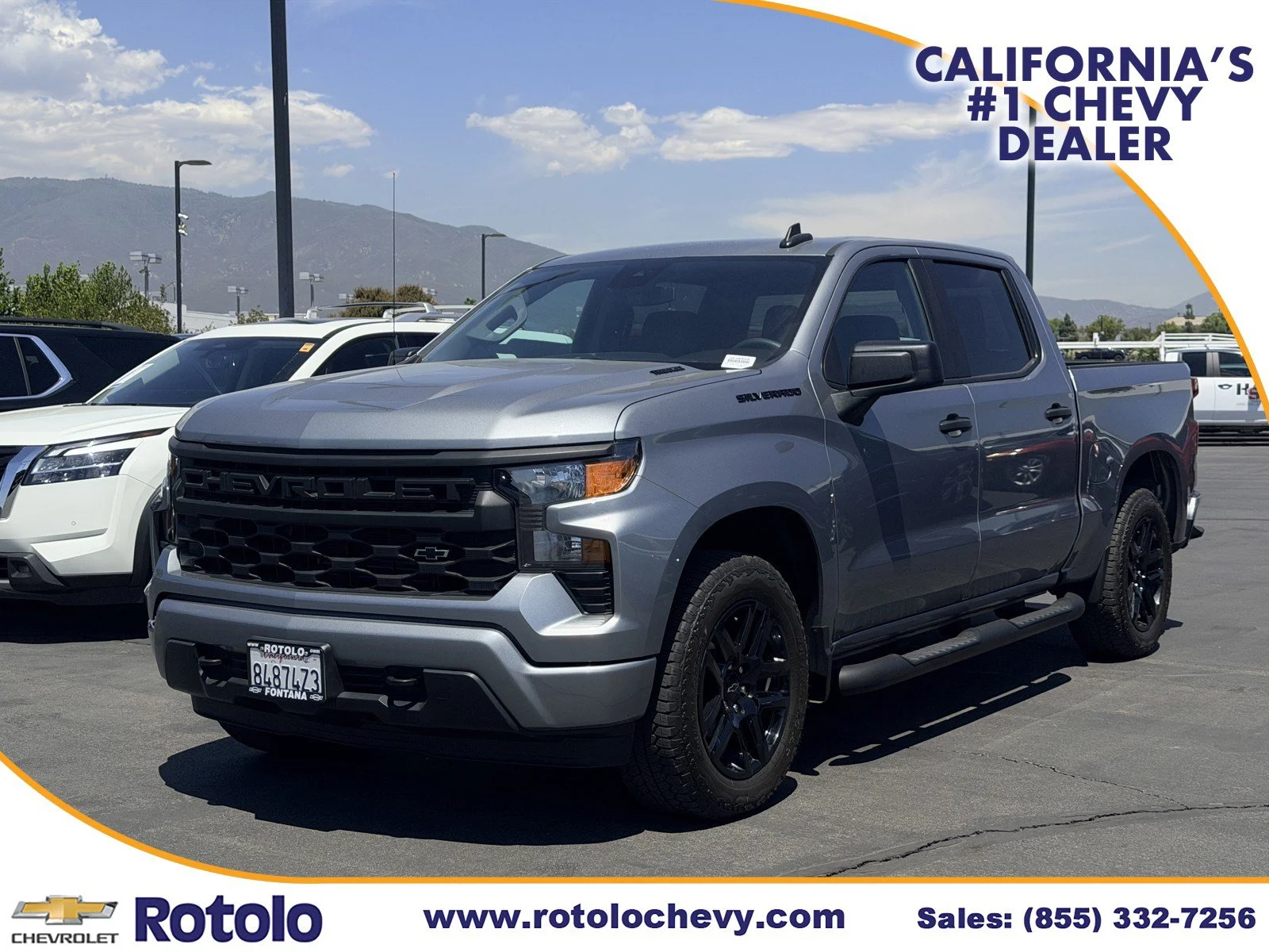 Used 2025 Sterling Gray Metallic Chevrolet Custom image 3