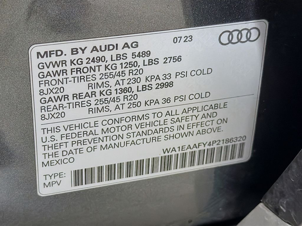 Used 2023 Daytona Gray Pearl Effect Audi S line Premium Plus image 33