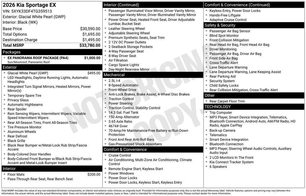 2026 Kia Sportage EX - Photo 13