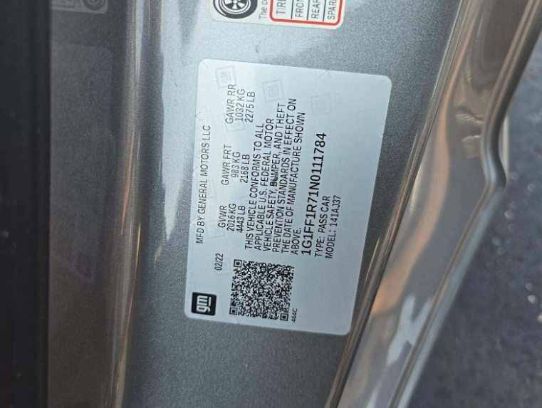 Used 2022 Gray Chevrolet LT1 image 7