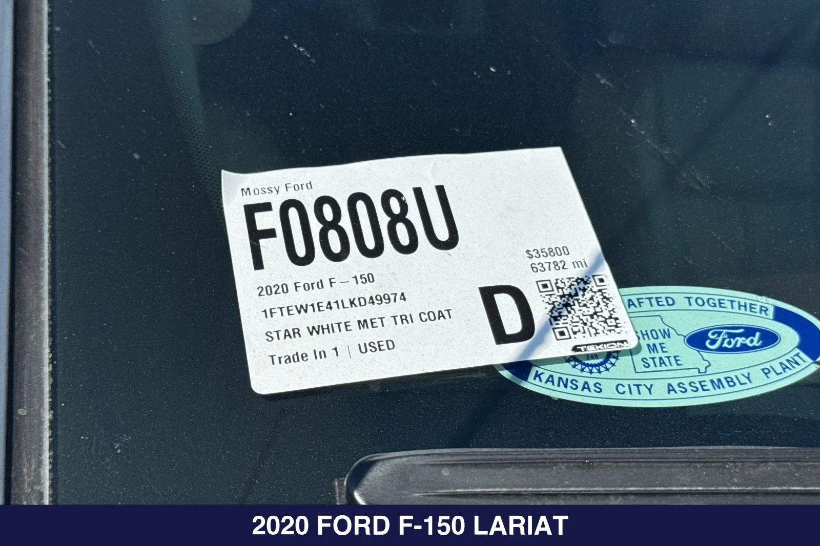 Used 2020 White Ford Lariat image 2