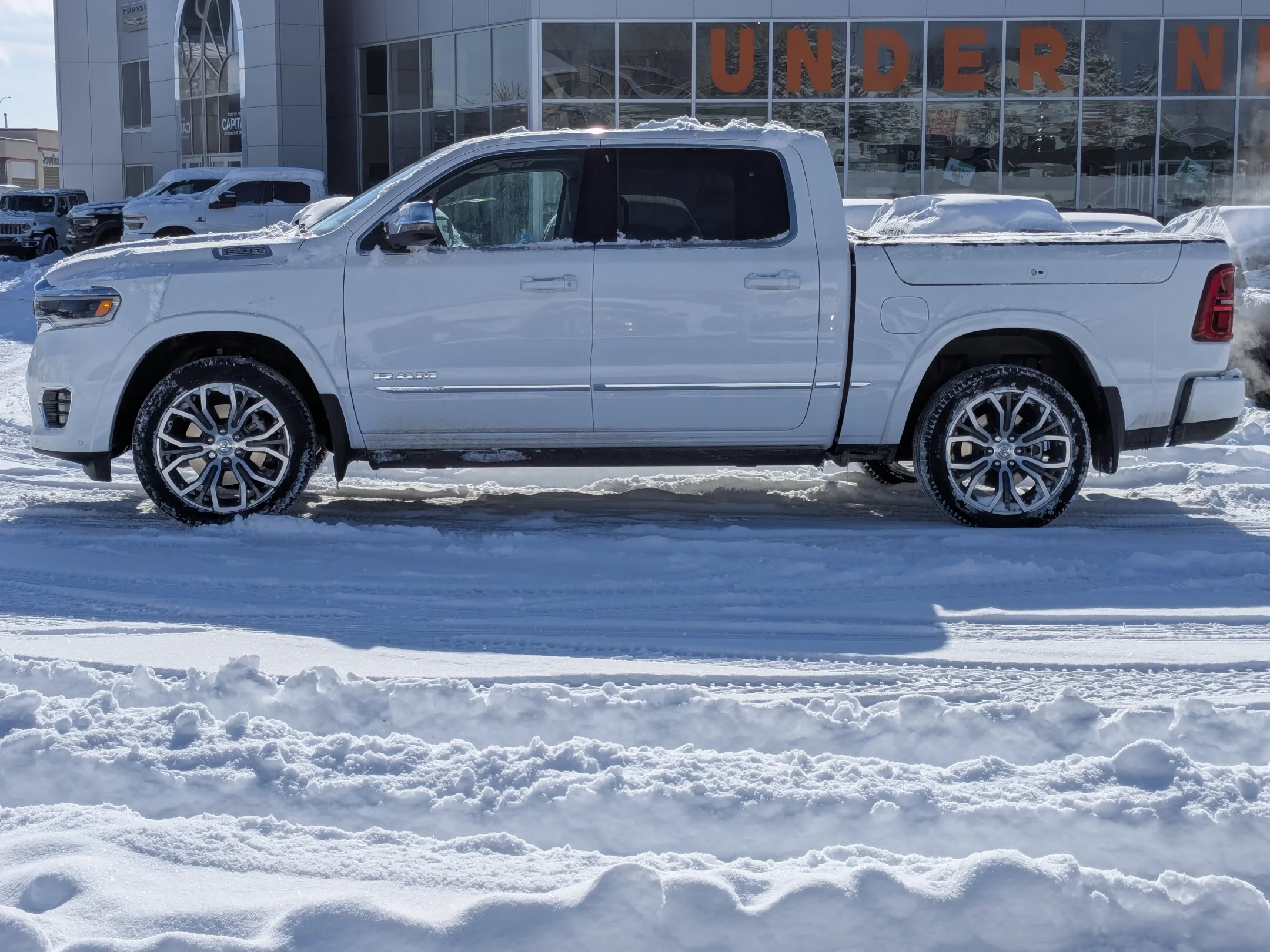 New 2026 White RAM Tungsten - - 4x4 - Massage Seats - Multi-Function Tailgate - Prem Lthr & More! image 5