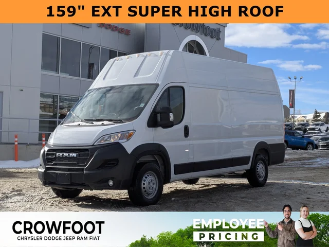 2026 RAM ProMaster Cargo Van Tradesman - - Super High Roof - Cargo Partition - Adaptive Cruise - Remote Start & More!