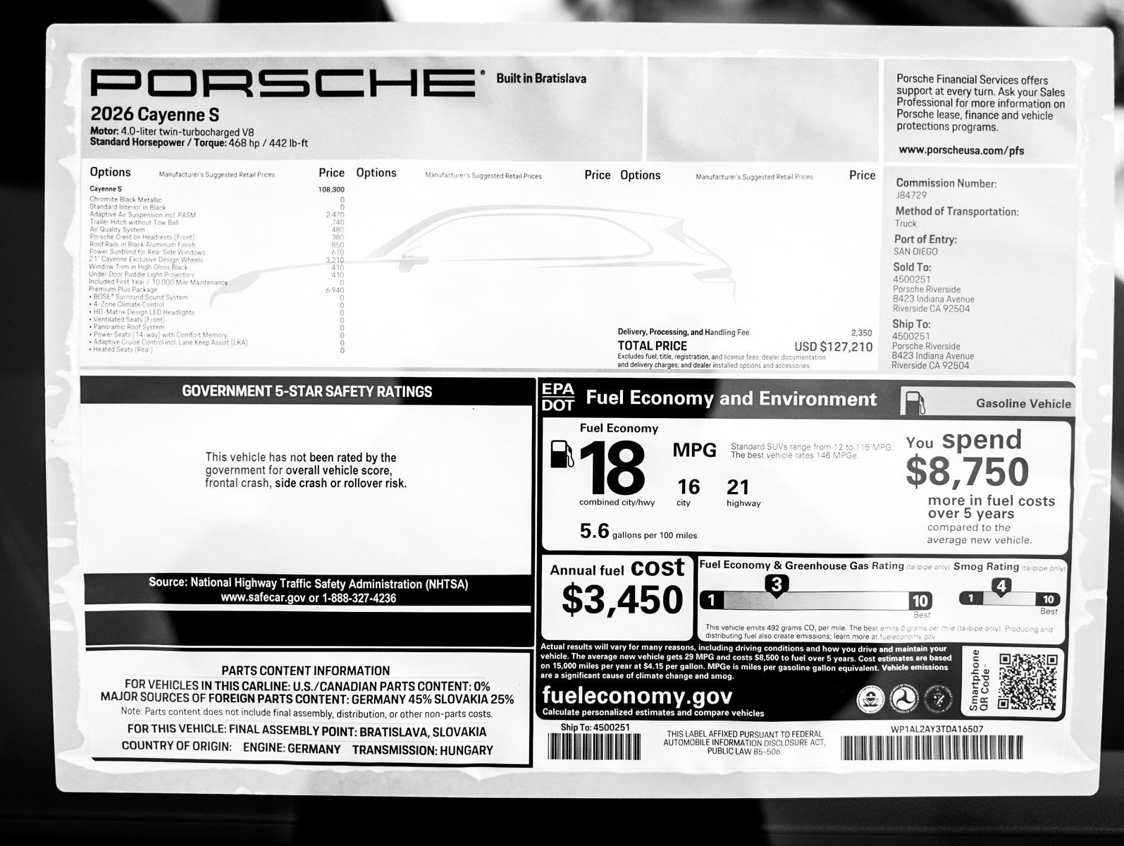 New 2026 CHROMITE BLACK Porsche S image 31