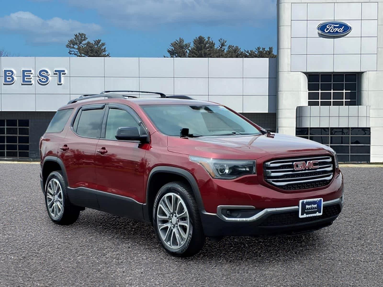 Used 2018 Crimson Red Tintcoat GMC SLT image 10