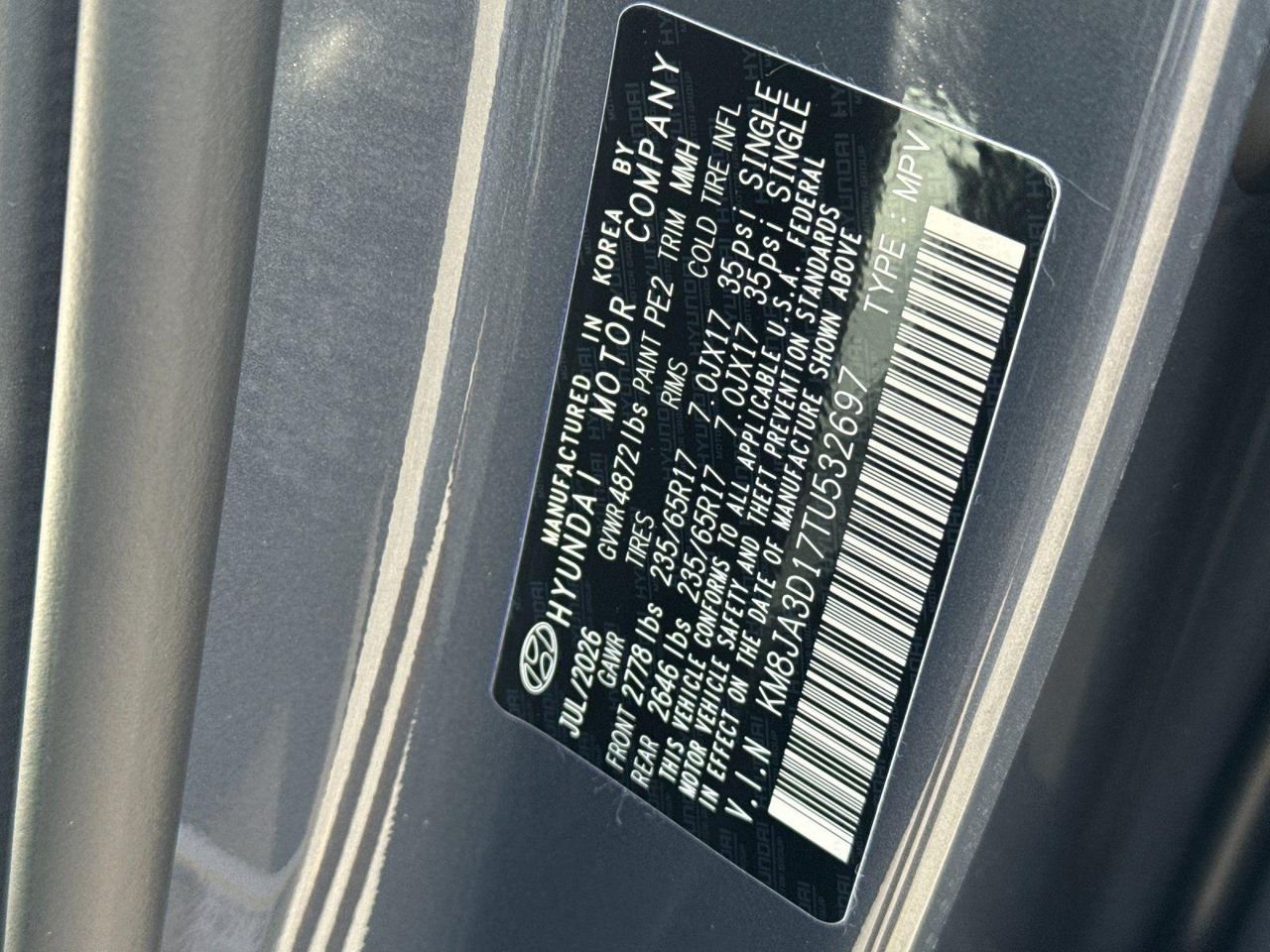 New 2026 Gray Hyundai SE image 26