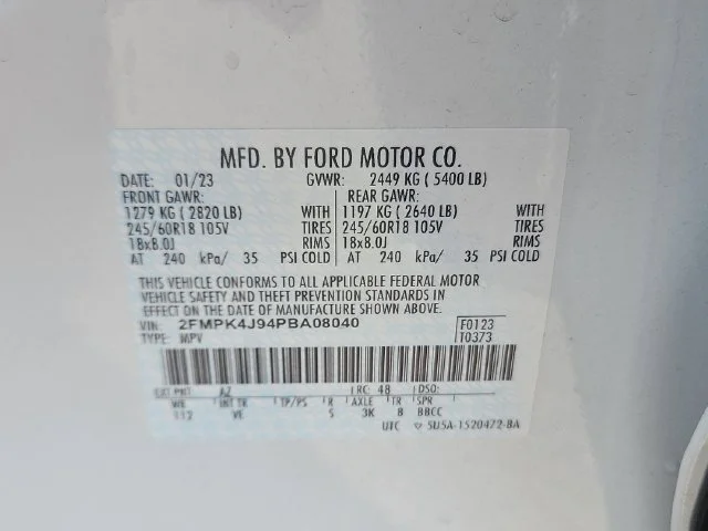 Used 2023 White Ford SEL image 50