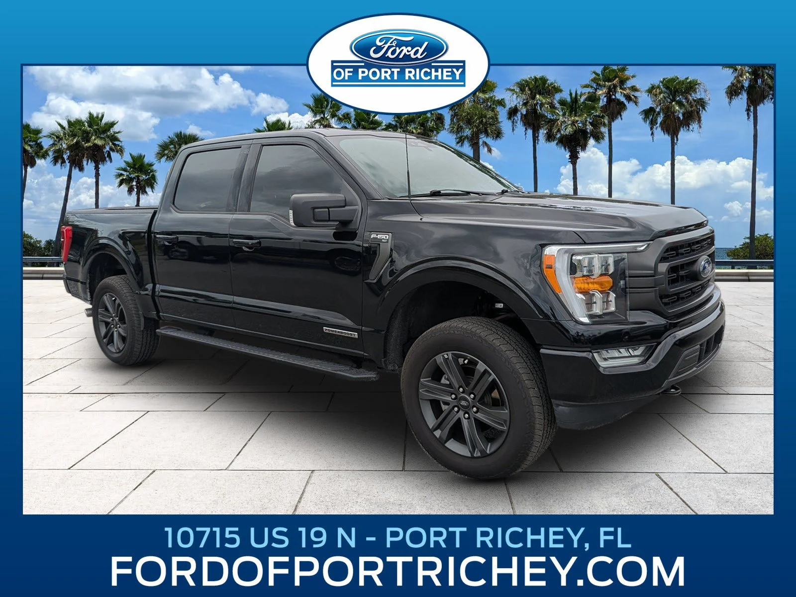 Used 2023 Agate Black Metallic Ford XLT image 1