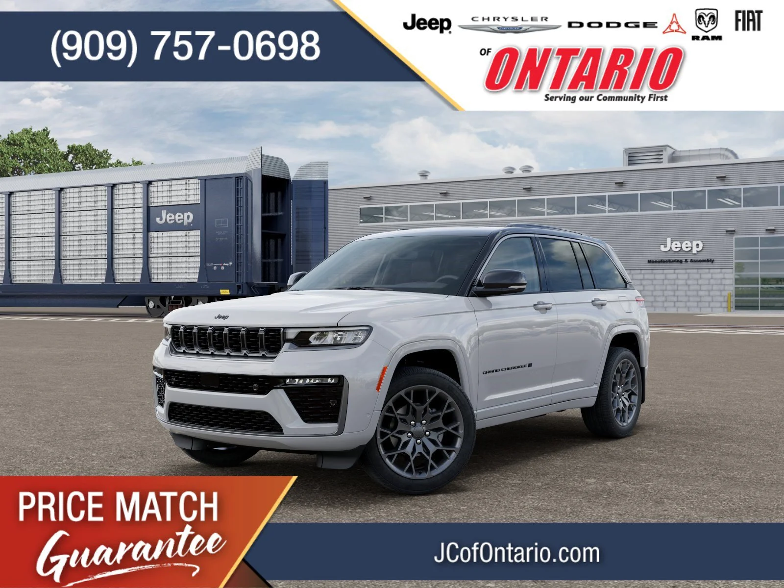 New 2026 Bright White Clear-Coat Exterior Paint Jeep Summit image 1