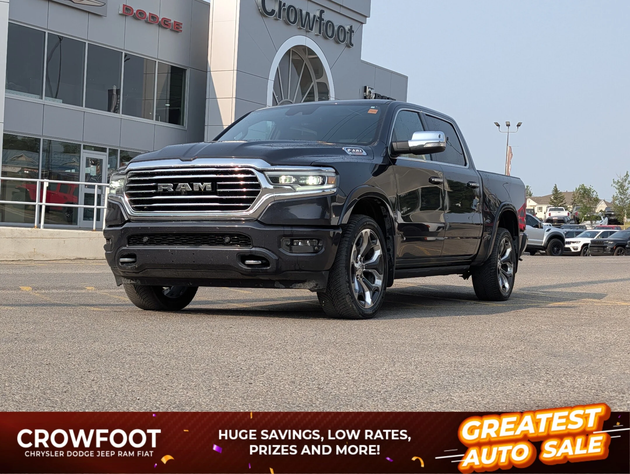 Certified Used 2020 Silver RAM Longhorn - 4x4 - EcoDiesel - Panoramic Sunroo - Longhorn 4x4 Crew Cab 57 Box image 1