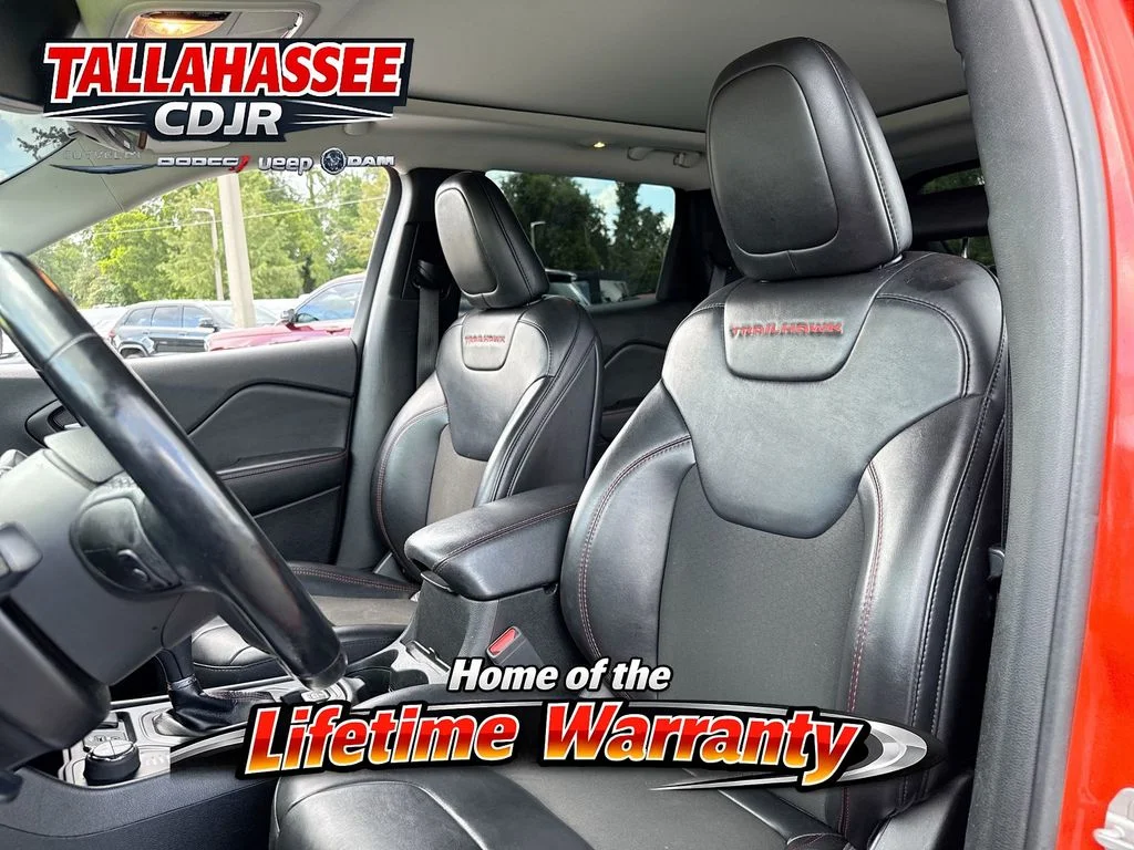 Used 2021 Orange Jeep Trailhawk image 14