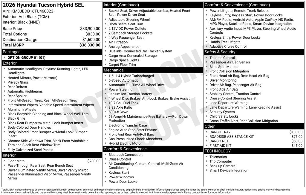 New 2026 Gray Hyundai SEL image 5