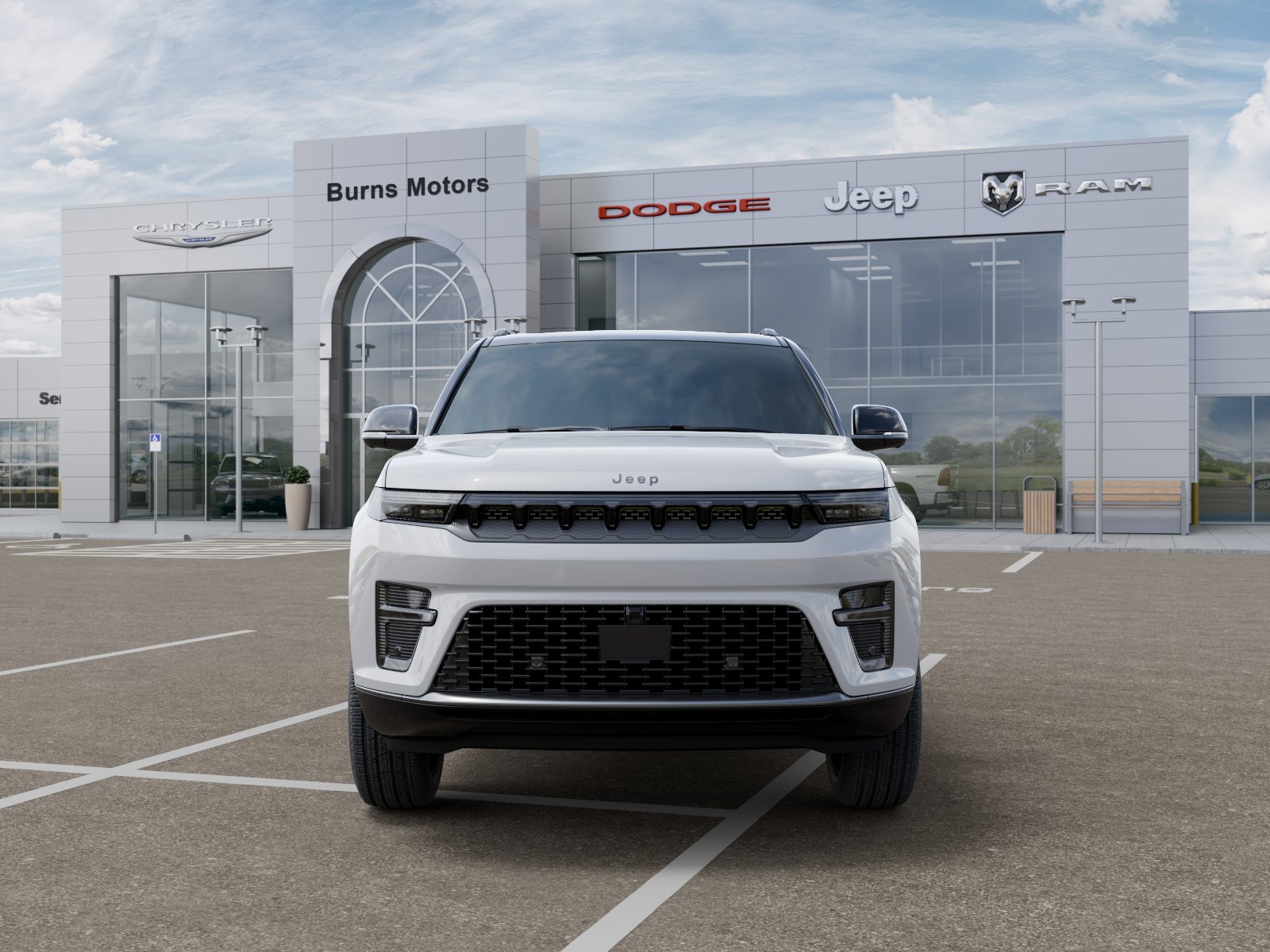 New 2026 Bright White Clear-Coat Exterior Paint Jeep Summit Reserve Black image 32