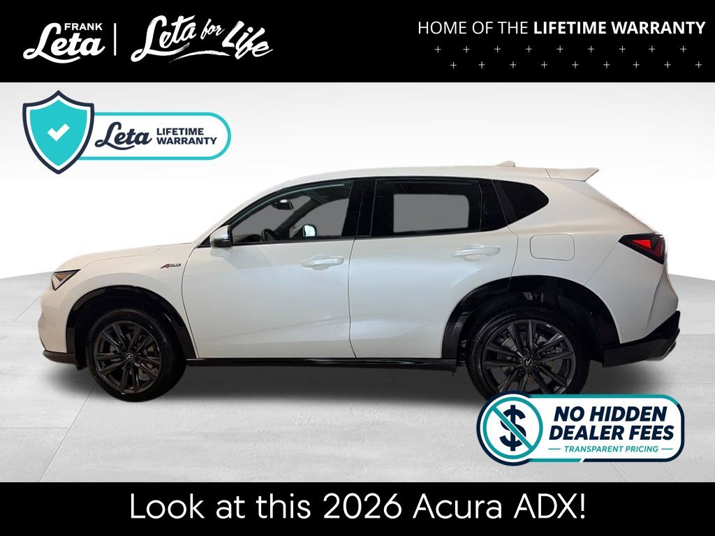 New 2026 Platinum White Pearl Acura w/A-Spec Package image 2