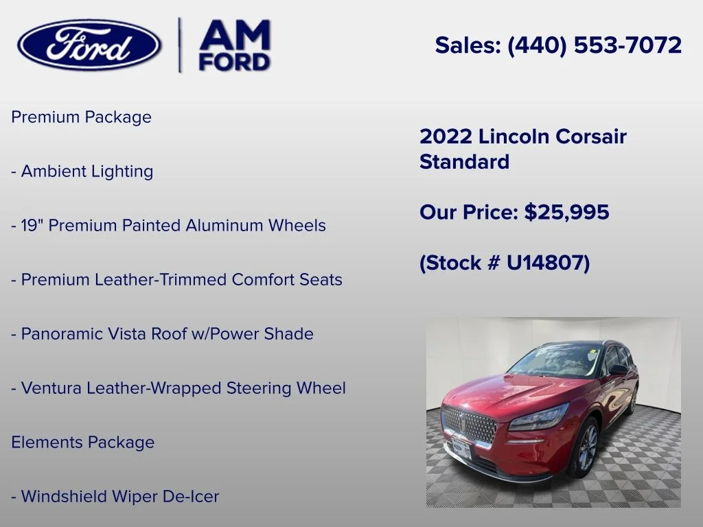 Used 2022 Red Lincoln Standard image 12
