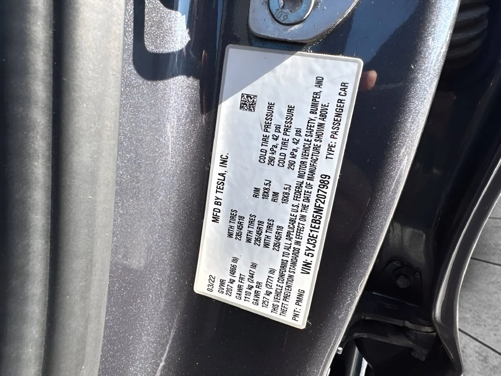 Used 2022 Gray Tesla Long Range image 26