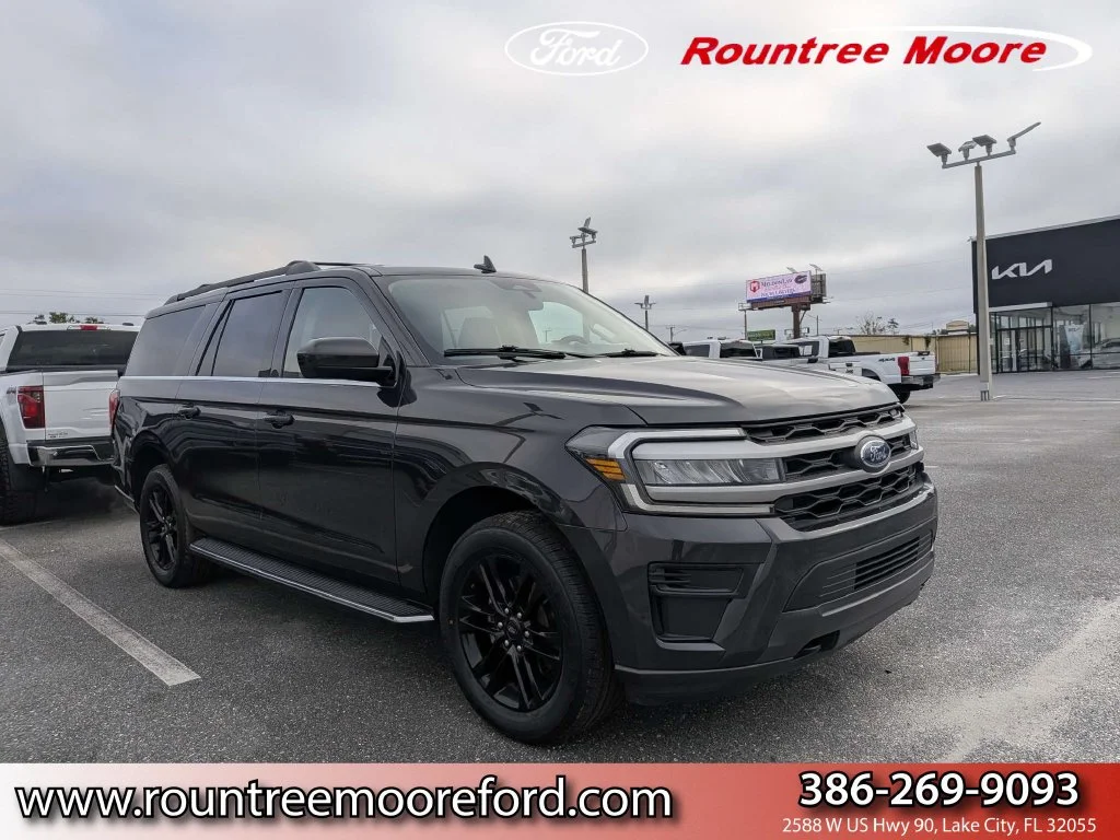 Certified Used 2022 Dark Matter Metallic Ford XLT image 1