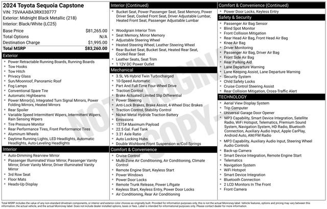 Used 2024 Black Toyota Capstone image 3