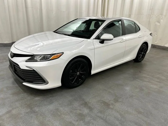 Used 2021 White Toyota LE image 2