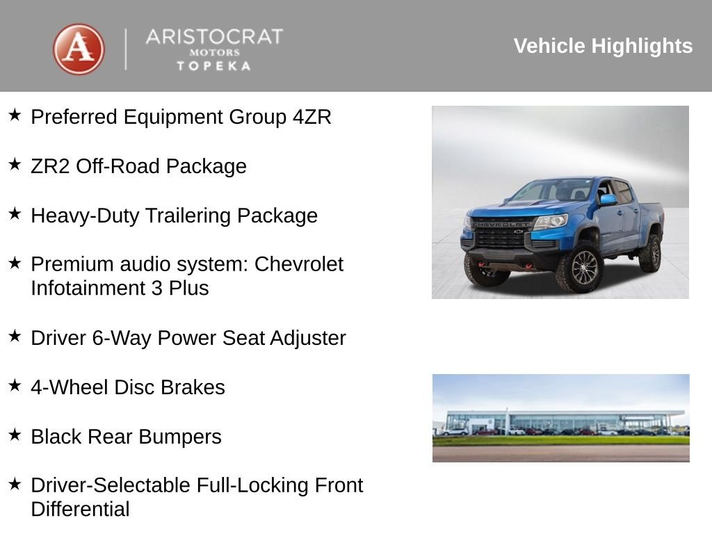 Used 2022 Chevrolet Colorado ZR2 with VIN 1GCGTEEN4N1246767 for sale in Kansas City