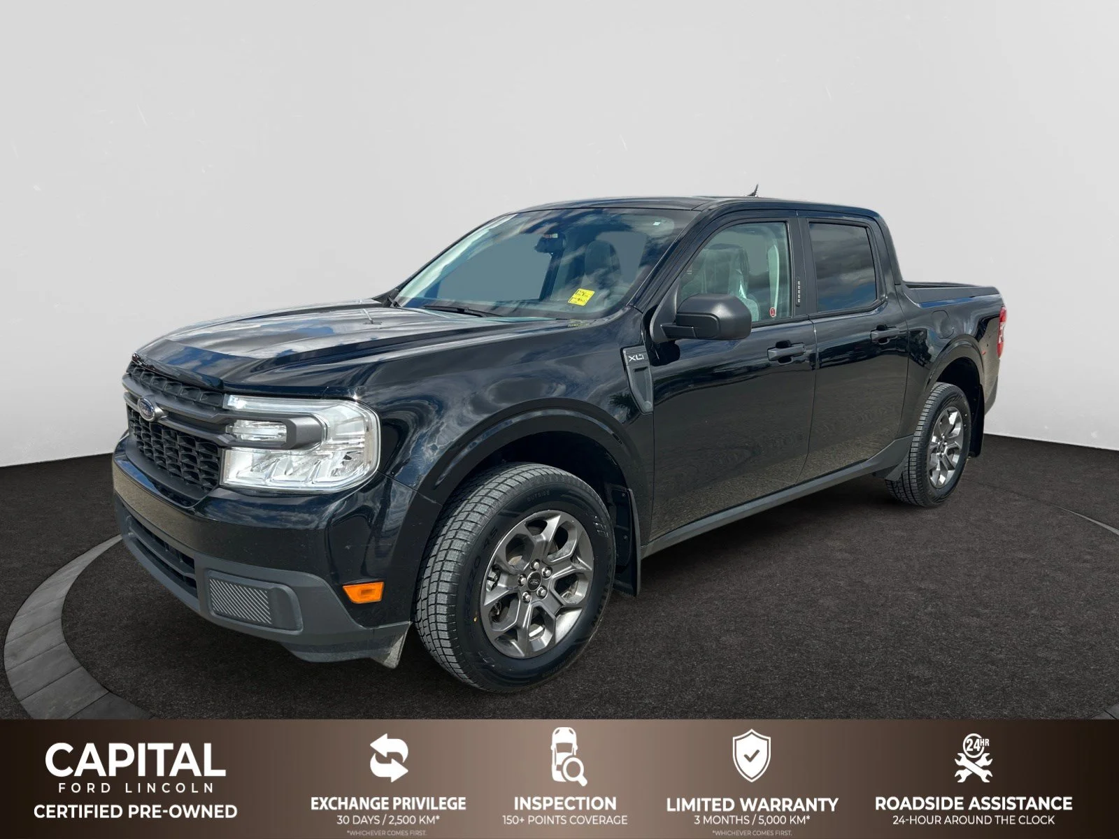 Used 2022 BLACK Ford XLT SuperCrew   AWD image 1