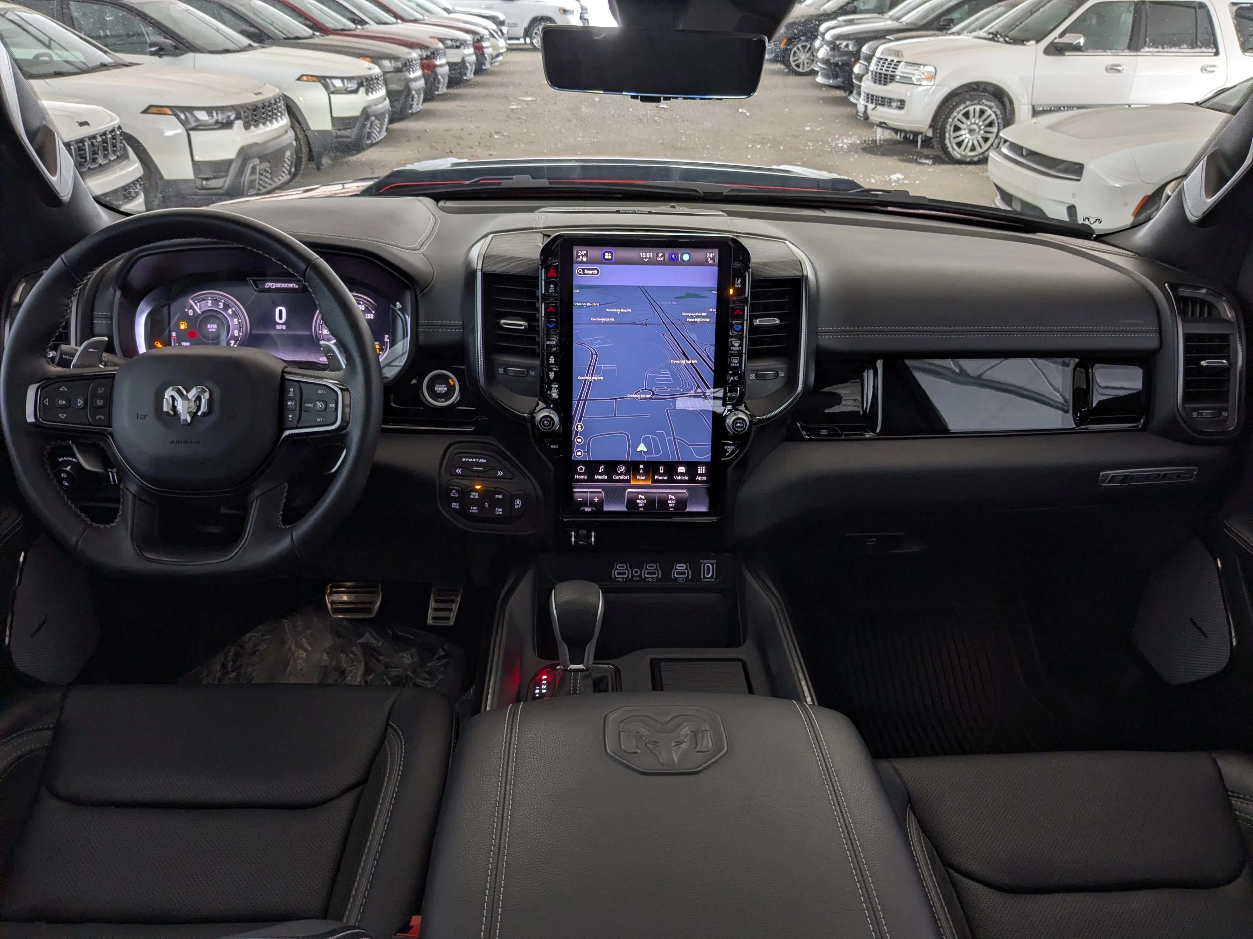Used 2025 Red RAM Rebel - Rebel Level II Grp - Dual-Pane Sunroof - G/T Pkg - Tech Pkg - Bed Utility Grp - LOADED! image 28