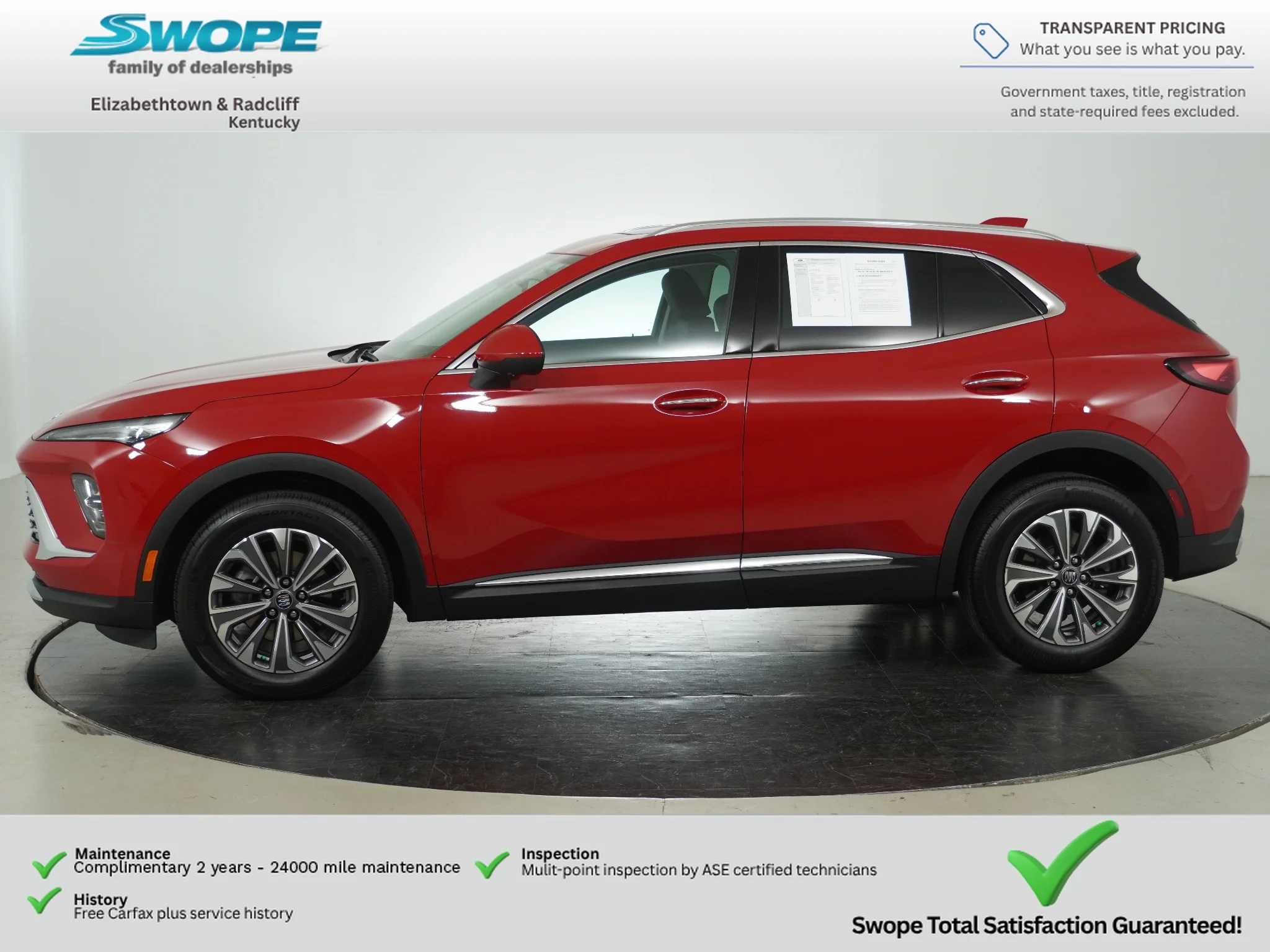 Used 2025 Brilliant Red Buick Preferred image 6