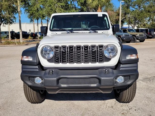 New 2026 Bright White Clear-Coat Exterior Paint Jeep Sport S image 6
