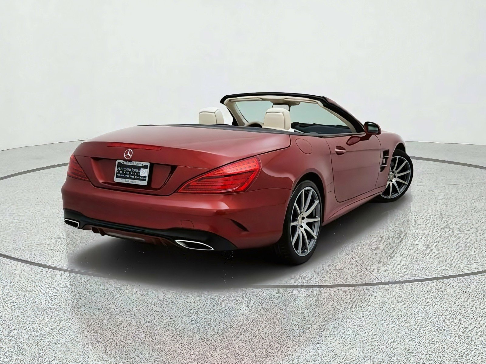 Used 2017 designo Cardinal Red Metallic Mercedes-Benz SL 450 image 9
