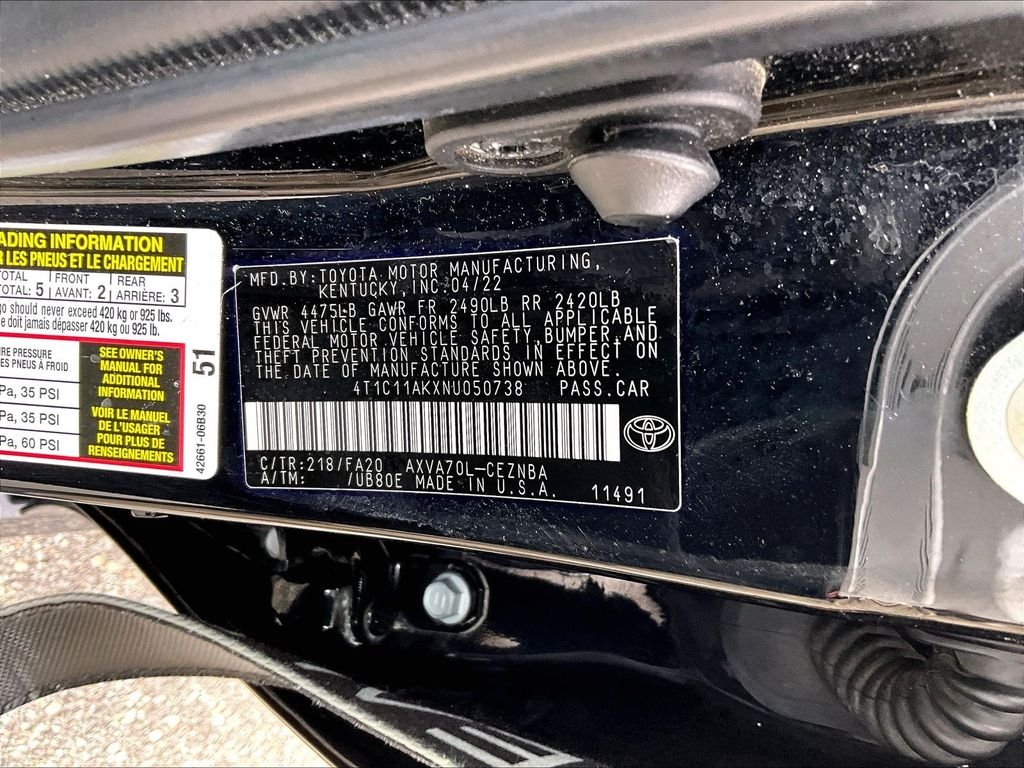 Used 2022 Black Toyota LE image 35